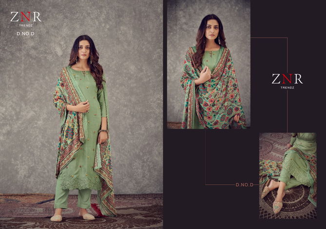 Znr Resham Fancy Festive Wear Designer Salwar Suits Collection